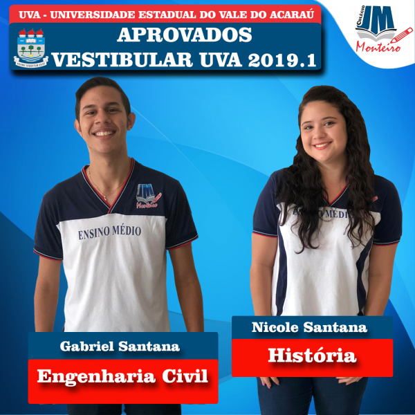 Alunos JM aprovados UVA 2019.1